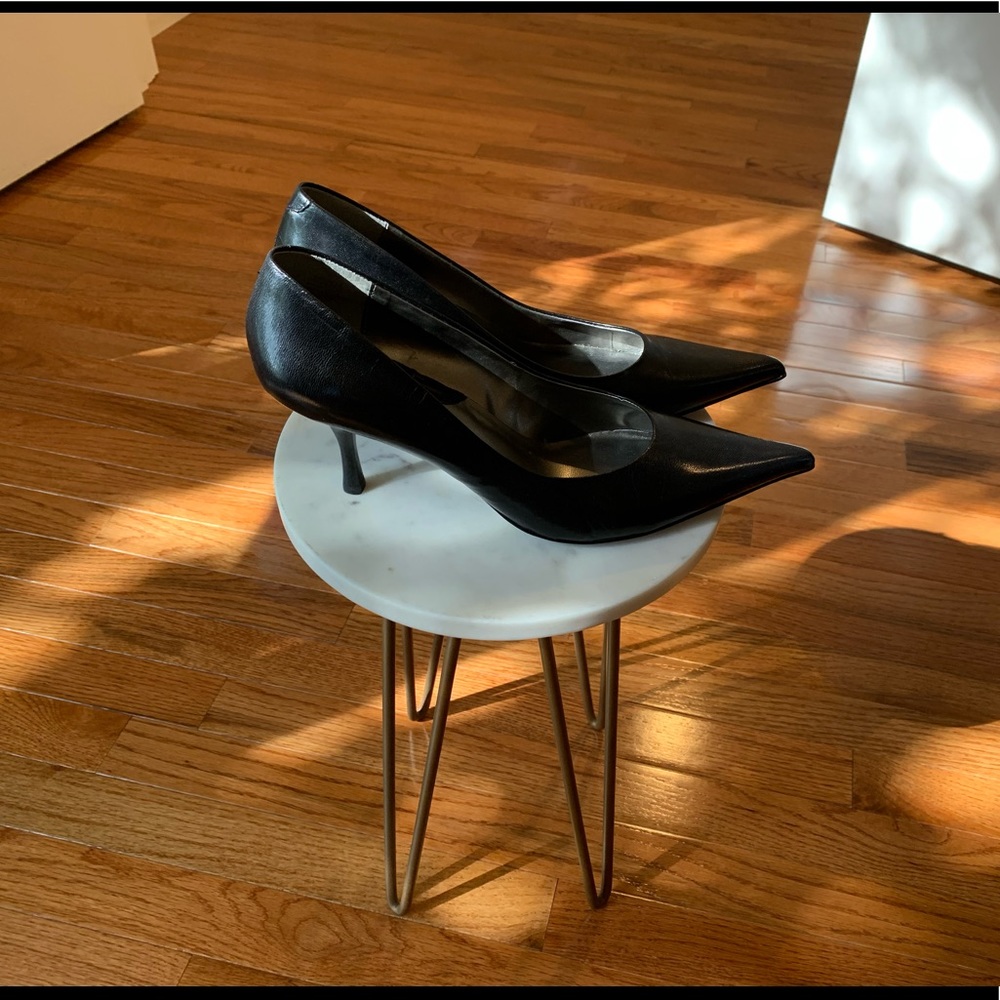 Genuine Leather Black Nine West Shoes, Size 9M